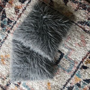Two Grey Throw Pillows